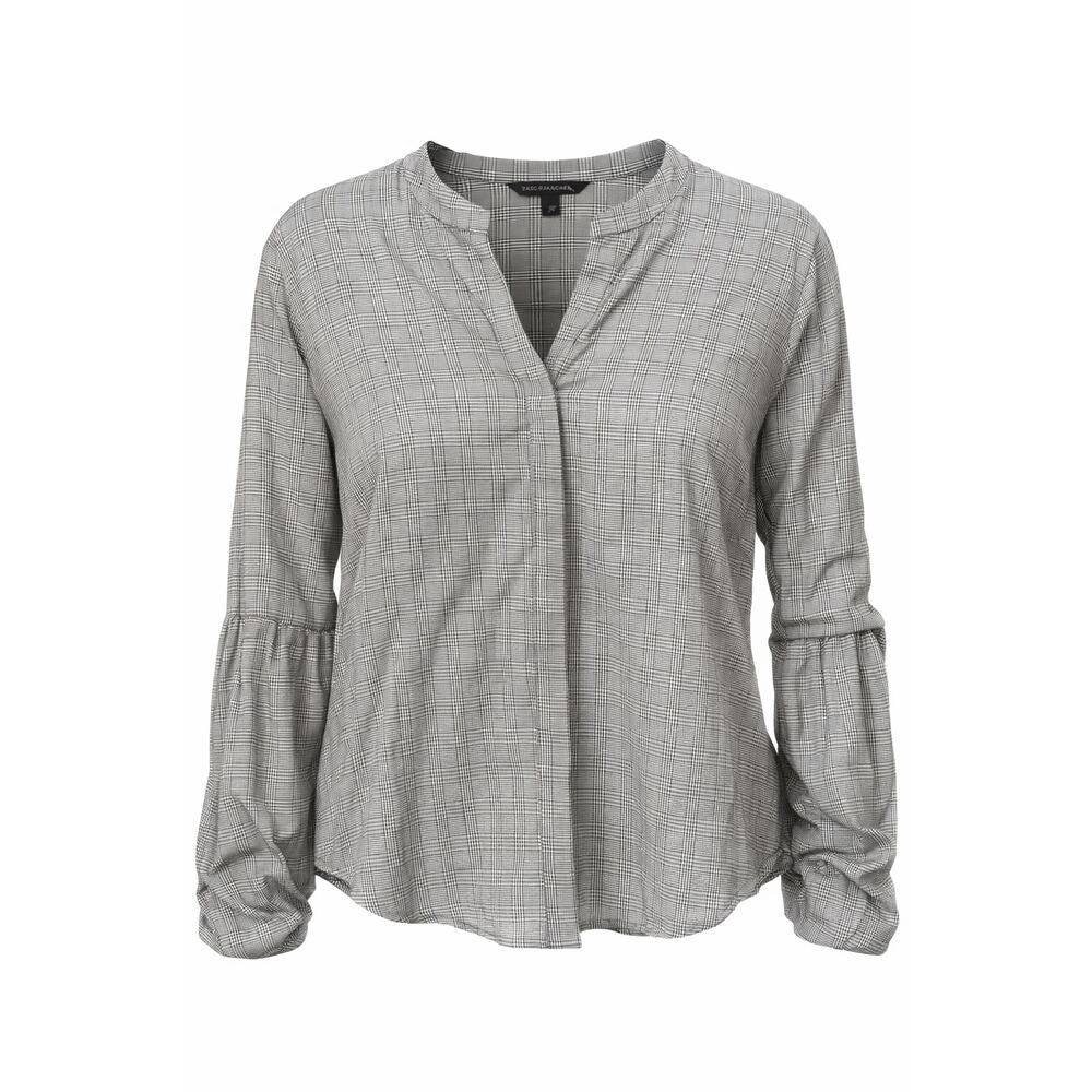 Zac & Rachel100% Cotton button up with puff sleeves blouse XL EUC
